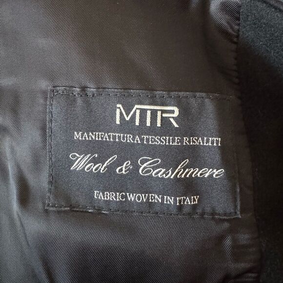 NWT $498 J CREW Rivington topcoat in Italian wool cashmere blend in black - Picture 12 of 13